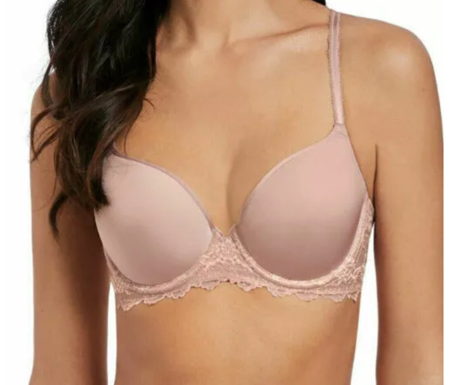 Wacoal Lace Perfection Contour Bra, WE135044, Rose Mist, Size 38DDD, MSRP $70