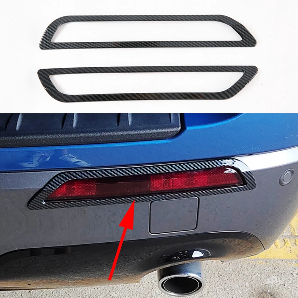 Carbon Fiber Rear Fog Light Lamp Cover Trim For Ford Explorer 2020+ Accessories