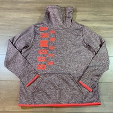 Under Armour Storm Womens Large Fleece Logo Sweatshirt Cowl Neck Coldgear Purple