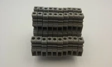 ENTRELEC M4/6D TERMINAL BLOCK DOUBLE DECK DIN RAIL 4 POSITION (LOT OF 10)