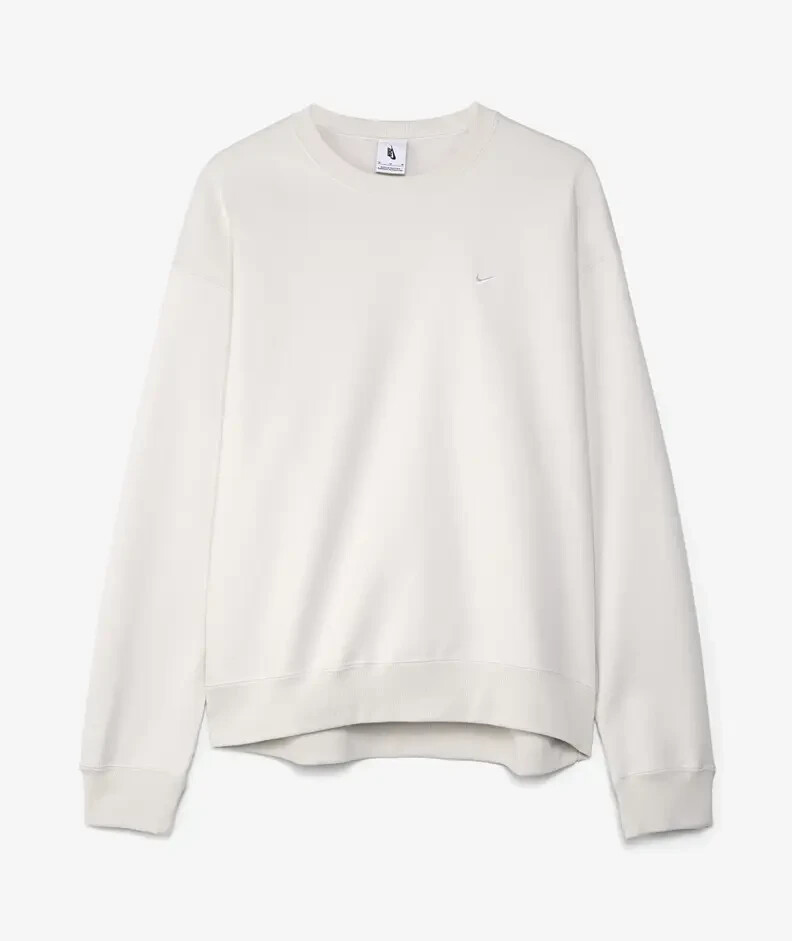 NEW Men's Size XL Nike NRG Solo Swoosh Sweatshirt Phantom White Cream CV0554 030