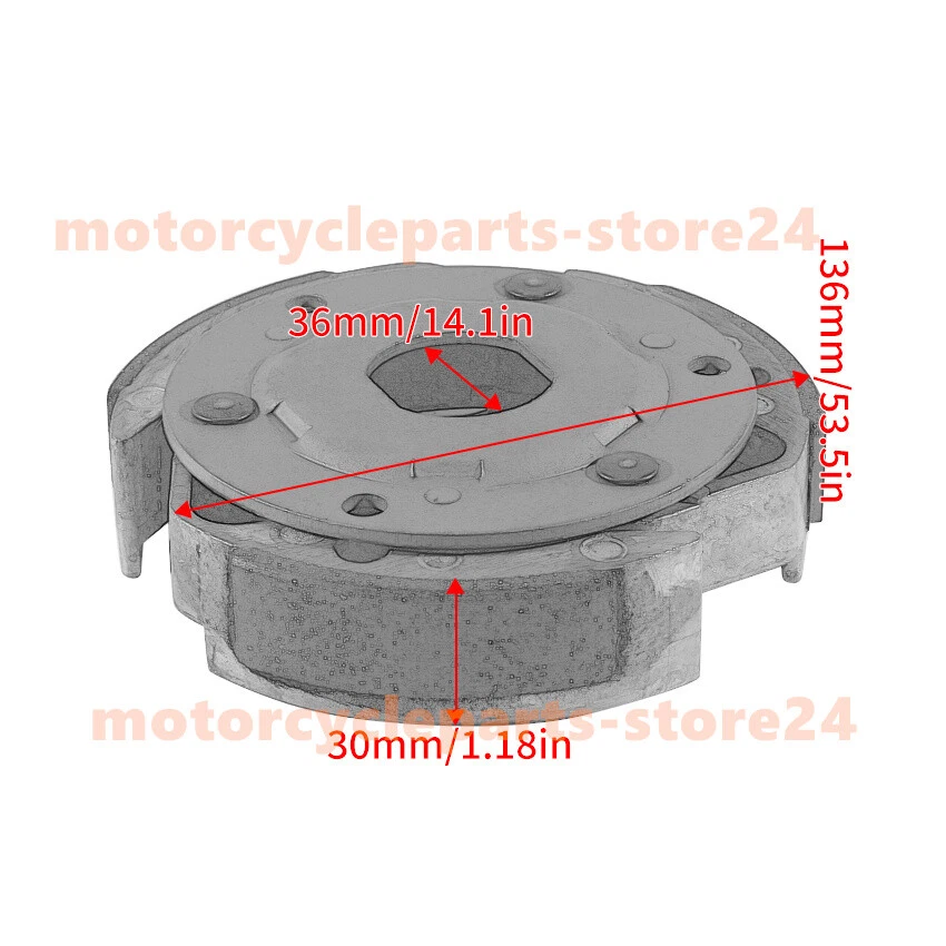 Placa de transmisión de embrague para Yamaha YP250 Majesty 250 07/2011-12/2014/16 4D9-16620-00 Foto 2 de 4