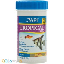API Tropical Flakes 0.36oz Freshwater Tropical Community Fish Flake Food