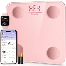 Smart Scale for Body Weight, Digital Bathroom BMI Weighing Pink