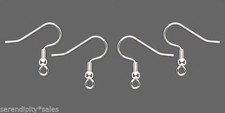 300 SILVER Plated Stainless Steel Ear Wires Earrings French Hooks w/ Ball  Coil