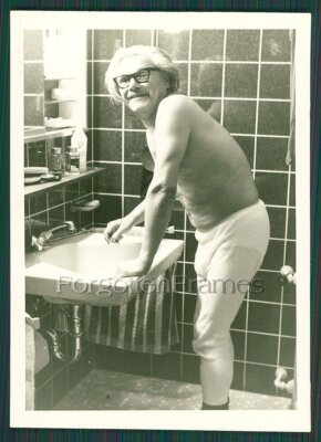 SEMI NUDE OLD MAN POSING GAY INT BULGE Vintage Photo SCHWUL Foto | eBay
