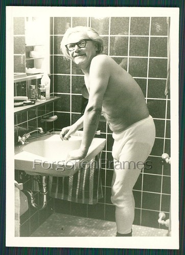 SEMI NUDE OLD MAN POSING GAY INT BULGE Vintage Photo SCHWUL Foto eBay