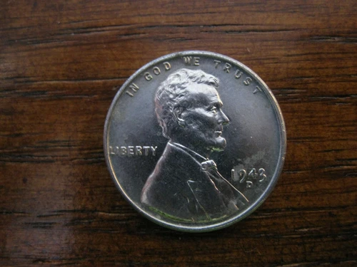 1943 D Lincoln "Steel" Wheat Cent Choice BU!