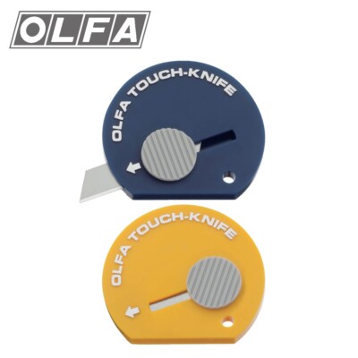 OLFA Touch Knife Compact Stainless Steel Cutter 2pcs Made in Japan