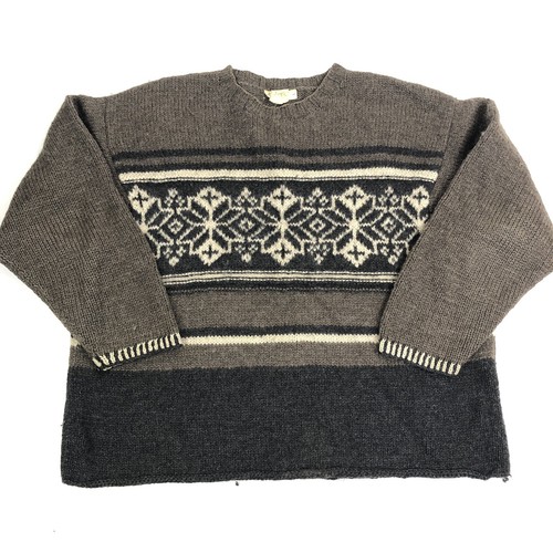 Vintage 90s J. CREW 100% Wool Snowflake 