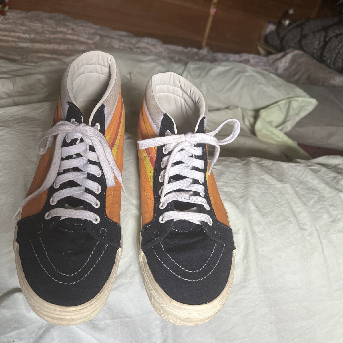 Huston Astros Vans High Top Sport Shoe