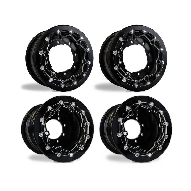 Raptor 700 660 Front Rear Wheels Beadlock Crusher 10x5 10x8 Alba Racing BB32 - Bild 1 von 4