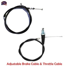 Adjustable Brake Cable & Throttle Cable  For Coleman CT100U 98CC 196cc Mini Bike