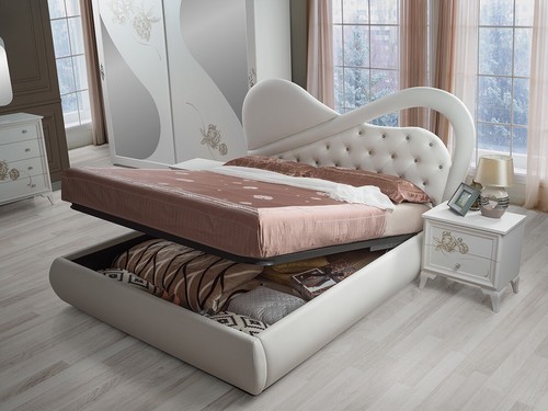 Beautiful Italian Peonia Large Sliding 250cm Bedroom Set RRP £2999 OFFER £1999 - Picture 3 of 5