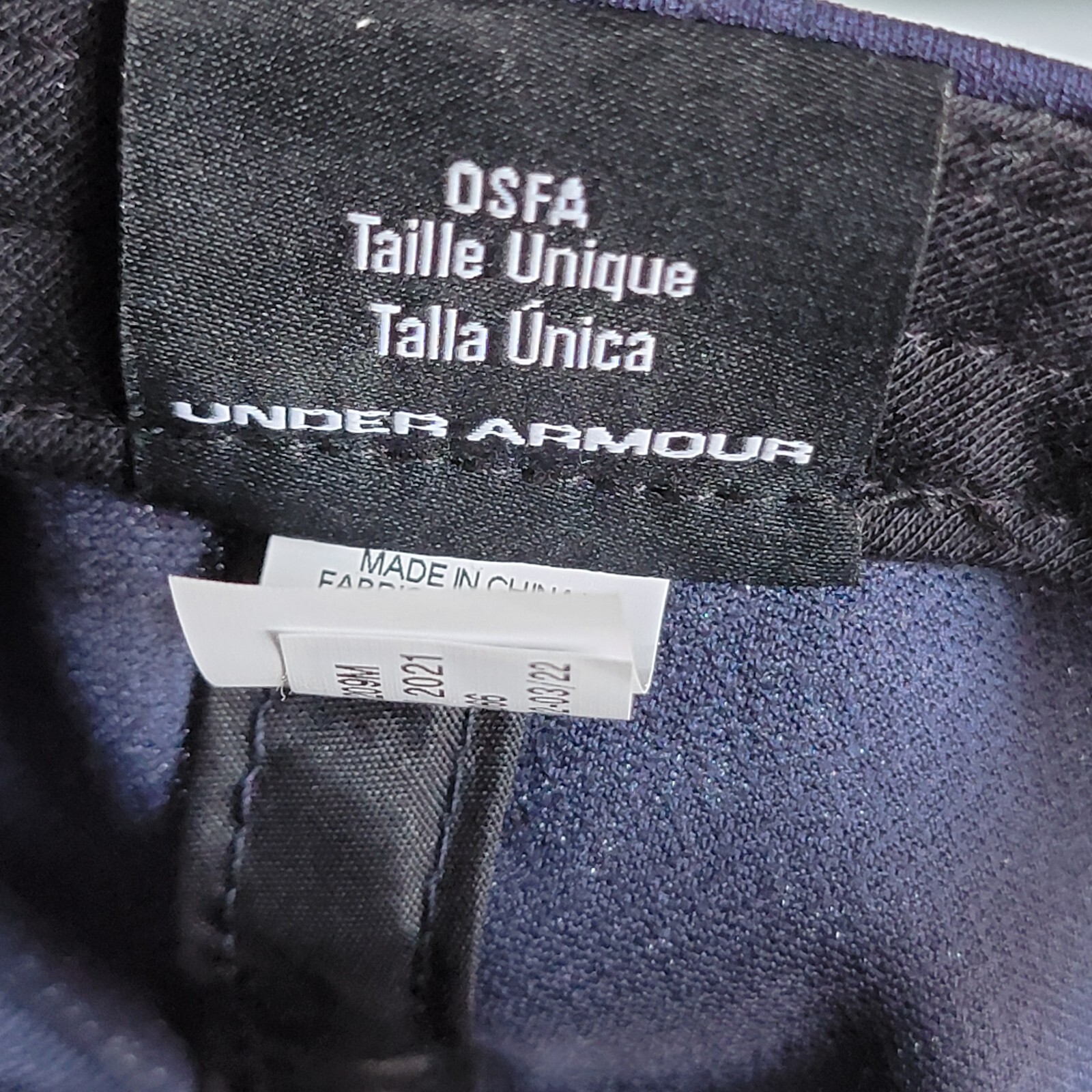 Under Armour Free Fit Byron Nelson AT&T Men's Golf Hat Navy Blue OSFA UH209M thumbnail 7