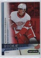 2023 Upper Deck Synergy Rookie Journey Away Red /599 Simon Edvinsson #RJ-5 h8c