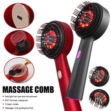Cordless Red Light Scalp Massager Comb Brush for Hair Growth, Insomnia Relief
