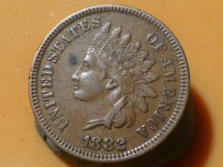 ETATS UNIS ONE CENT 1882 RARE & TRES RARE QUALITE TTB /SUP !