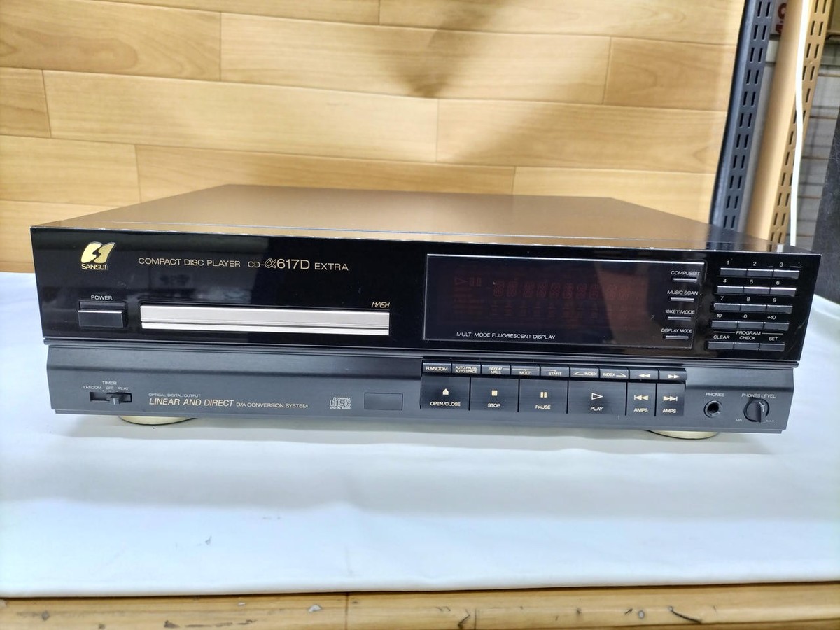 SANSUI CD-α617D Extra CD Player w/ Remote Used Japan Tested | eBay