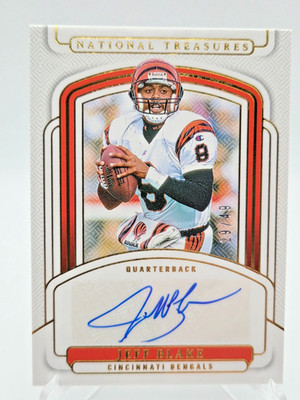 2024 National Treasures Jeff Blake Signatures Auto Gold 29/49 Bengals  #SIGS-JBE
