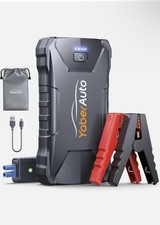 YaberAuto 2500A Car Jump Starter Power Bank 13800mAh Booster Pack  USB-C
