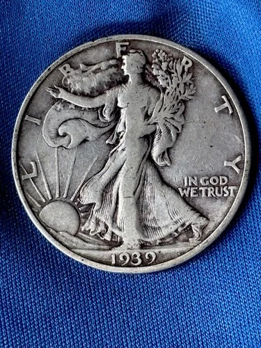 1939-D Walking Liberty Silver Half Dollar Circulated 50C Uncertified (99)