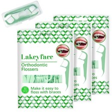 150 Count Orthodontic Flossers For Braces With Floss Dispenser, Braces