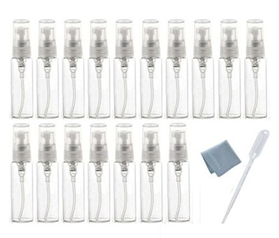 20 Pcs 10ml Empty Clear Fine Mist Glass Spray Bottles Refillable Perfume Bottles
