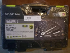 NEW MASTER MECHANIC 54pc MECHANICS TOOL SET  # 228709