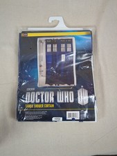 Doctor Who Tardis POLICE PUBLIC CALL BOX Shower Curtain - Brand New - SEALED