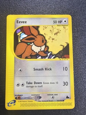 Pokemon Skyridge Eevee 54/144 NEAR MINT E-Reader Wotc | eBay