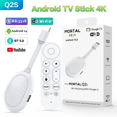 Smart TV Stick Android 14 Ultra HD Dualband 2.4/5G BT5.0 Media Player Original