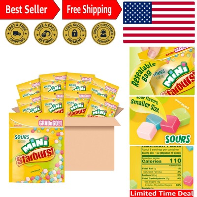 Bulk Minis Sours Candy - 64oz Soft Chewy Treats in Convenient Resealable Packs