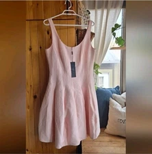 NWT Halston Heritage Dusty Pink Tulip Dress