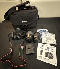 Canon EOS Rebel T5 18MP Digital SLR Camera with EFS 18-55mm 75-300mm Lenses CASE