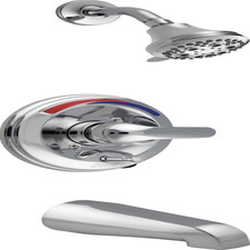 Delta Faucet T13691 Classic 13 Series Tub And Shower Trim - Push Button