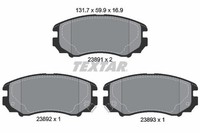 Textar Bremsbelagsatz, Scheibenbremse 2389101 FüR Hyundai KIA