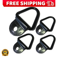 Heavy Duty Truck Bed Tie Down Anchors Rings Trailers Hook Cargo Bolt On V Ring