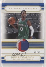 2020-21 Panini National Treasures Jersey Prime 20/25 Josh Richardson #JT-JRS 0c3