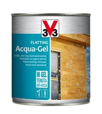 FLATTING ACQUA-GEL, COLORE NOCE MEDIO - 0,75 LITRI