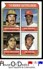 1974 Topps #598 1974 Rookie OF Augustine *Ken Griffey* Ontiveros Tyrone RC Card. rookie card picture