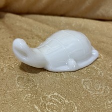 CUTE Vintage Milk Glass Turtle 5.5 Length