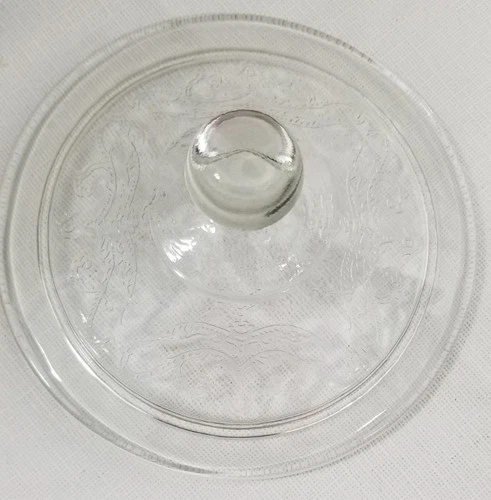 Replacement Lid For Covered Dish Clear Depression Glass 5"