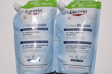 2 Eucerin Urea Repair 5% Urea Gentle Shower Gel 400ml Refill Very Dry,Rough Skin