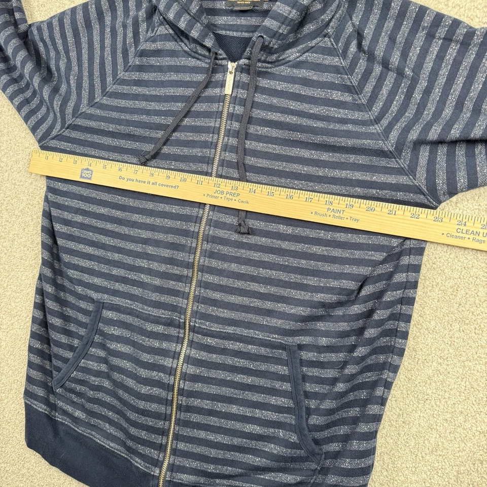 Pendleton Hoodie Mens Large Blue Stripe Zip Up Sweater - Image 4 of 4