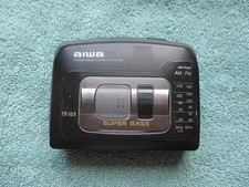AIWA HS-TA163W Stereo Cassette Player - AM/FM radio Super Bass TESTED WORKS