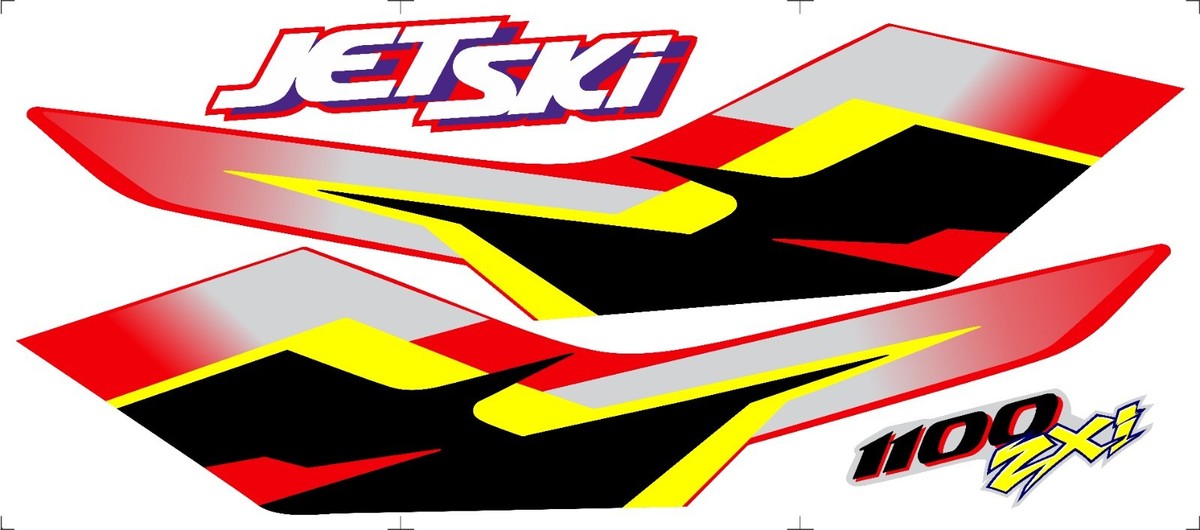KAWASAKI 1100 ZXI JETSKI GRAPHIC SET / KIT DECAL / STICKERS | eBay