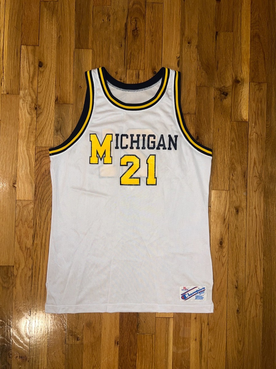 RUMEAL ROBINSON Champion MICHIGAN WOLVERINES Vintage Jersey XL NBA