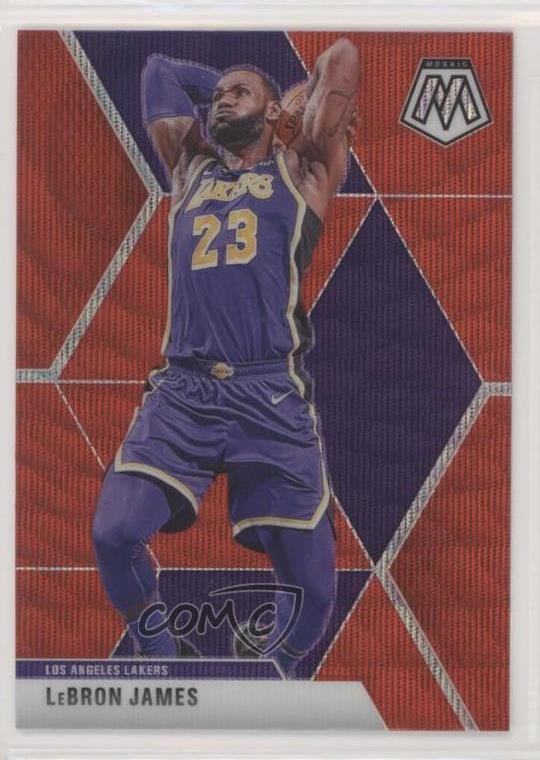 2019-20 Panini Mosaic Tmall Red Wave Prizm LeBron James #8 07d9