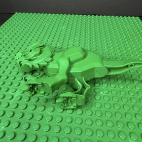 Lego Vintage Tyrannosaurus T-Rex Green Dinosaur Figure 5987, 1349, 5975